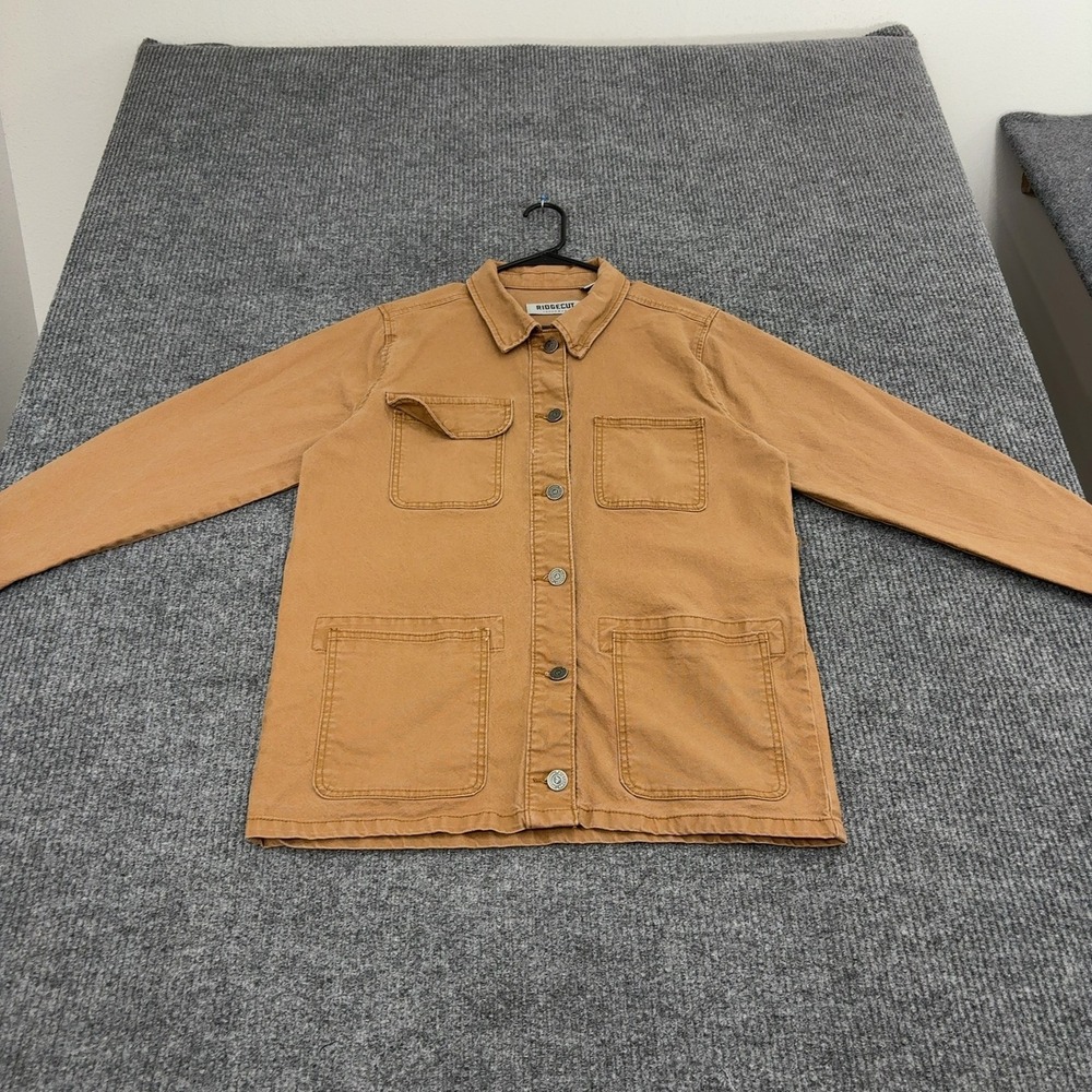 Ridgecut Jacket Womens M Brown Cotton Canvas Chore Coat Workwear Rugged Casual